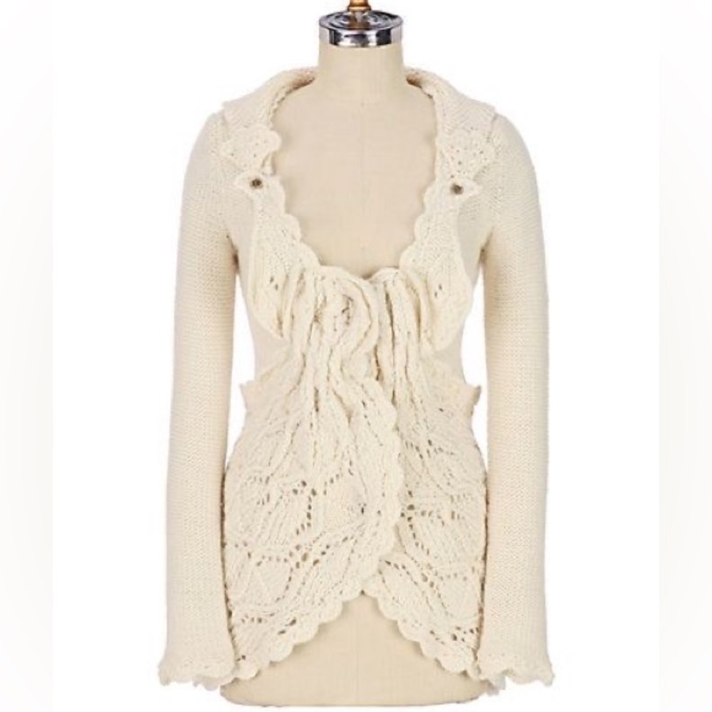 Anthropologie Leifsdottir Loamy Hills Cardigan Sweater Sweatercoat XS EUC